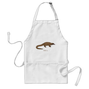 Langtailed Pangolin Cartoon Schürze