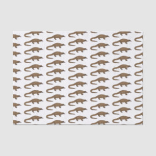 Langtailed Pangolin Cartoon Seidenpapier