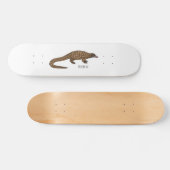 Langtailed Pangolin Cartoon Skateboard (Horizontal)