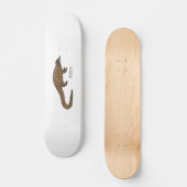 Langtailed Pangolin Cartoon Skateboard (Vorderseite)