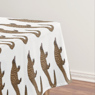Langtailed Pangolin Cartoon Tischdecke