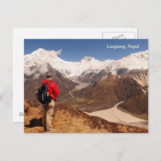 Langtang Mountains Postkarte (Vorne/Hinten)