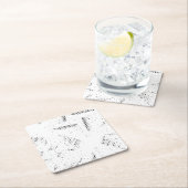 Language, Concord Paper Coaster Rechteckiger Pappuntersetzer (Vor Ort)