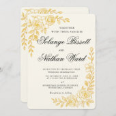 'Language of Love' All-in-One Wedding Invitation Einladung (Vorne/Hinten)