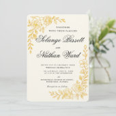 'Language of Love' All-in-One Wedding Invitation Einladung (Stehend Vorderseite)