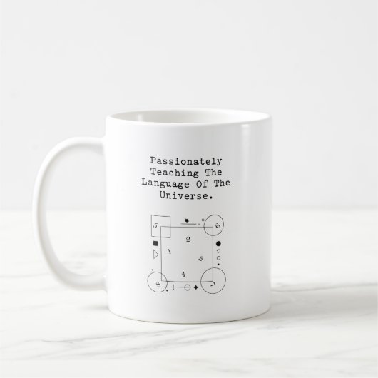 Language of Universe | Passionate Math Teaching Kaffeetasse (Links)