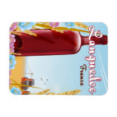 Languedoc Frankreich Reiseplakat Magnet (Horizontal)