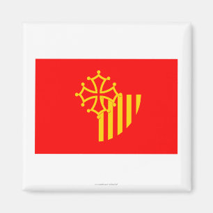 Languedoc-Roussillon Flagge Magnet