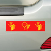 Languedoc-Roussillon, Frankreich Flagge Autoaufkleber (Auf Auto)