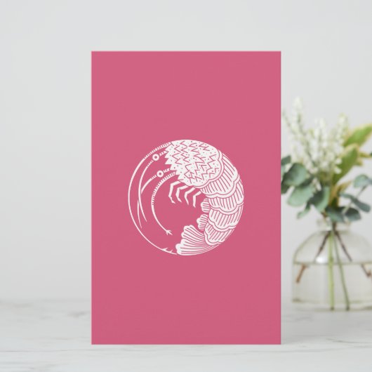 Languste Briefpapier (Stehend Vorderseite)