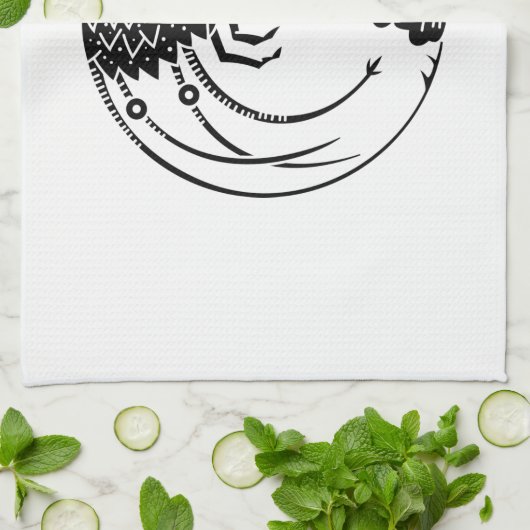 Languste Geschirrtuch (Gefaltet)