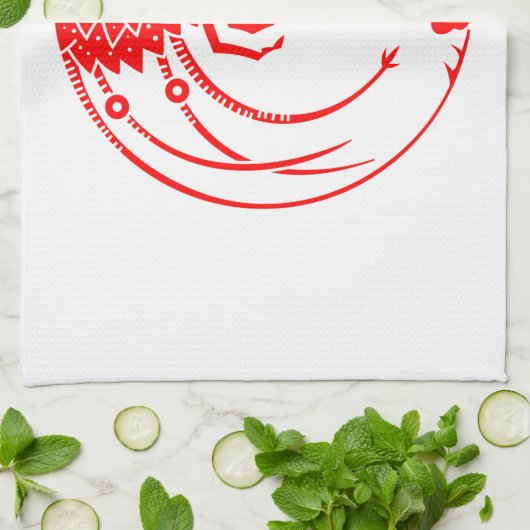 Languste Küchentuch (Gefaltet)