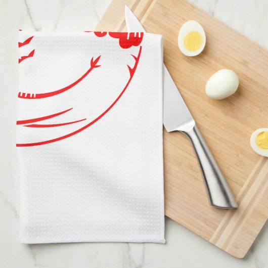 Languste Küchentuch (Viertel Falte)