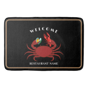 Languste-Muschel-Begrüßungsrestaurant Logo Badematte
