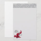 Languste-Tanz Briefpapier (Vorne/Hinten)