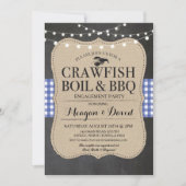 Langusten-Boil-GRILLEN-Engagement Party-Lobster Einladung (Vorderseite)