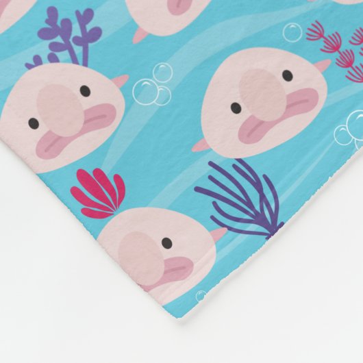 Langusten Fleecedecke (Ecke)