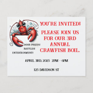 Langusten/Hummer-Designer Postkarte