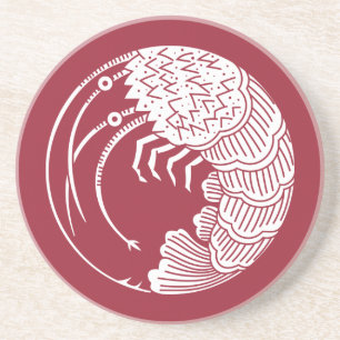 Langusten-Kreis Getränkeuntersetzer