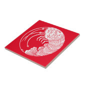 Langusten-Kreis Tiles Fliese (Seite)