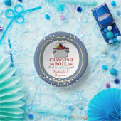 Langusten Meeresfrüchte Boil Blaues Party oder Ver Pappteller (Party)