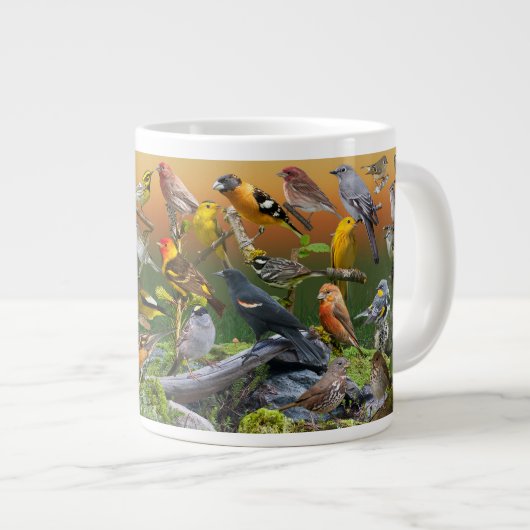 Langvögel im Westen Jumbo-Tasse (Vorderseite Rechts)