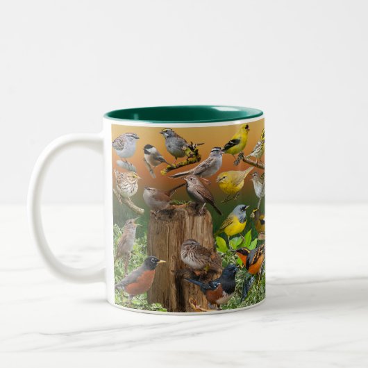 Langvögel im Westen Zweifarbige Tasse (Links)