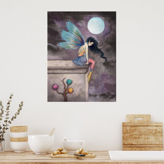 Langweg-Feenplakat Poster (Küche)