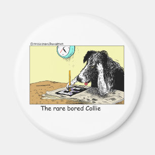 Langweilige Border Collies Lustige Geschenke T-Shi Magnet
