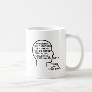 Langweilige Gedanken Lustiger Becher Kaffeetasse