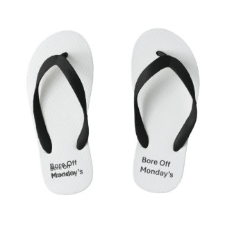 Langweilige Montagssarkastische Flip Flops Kinderbadesandalen