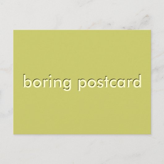 langweilige Postkarte (Vorderseite)