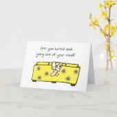 Langweilt, Miss Sie, rufen wir an und gehen. Karte (Gelbe Blume)