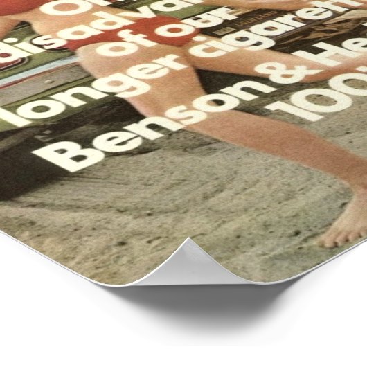 LANGZIGARETTEN POSTER (Ecke)