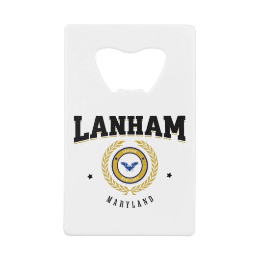 Lanham Maryland Black Geldbeutel Flaschenöffner (Vorderseite)
