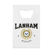 Lanham Maryland Black Geldbeutel Flaschenöffner (Rückseite)