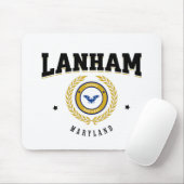 Lanham Maryland Black Mousepad (Mit Mouse)