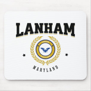 Lanham Maryland Black Mousepad