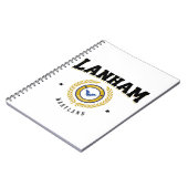 Lanham Maryland Black Notizblock (Linke Seite)