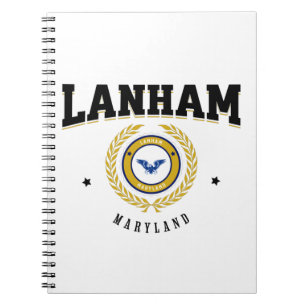 Lanham Maryland Black Notizblock