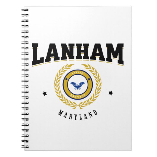 Lanham Maryland Black Notizblock (Vorderseite)