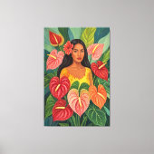 Lani in Athuriums Leinwanddruck (Vorderseite)