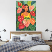 Lani in Athuriums Leinwanddruck (Insitu (Schlafzimmer))