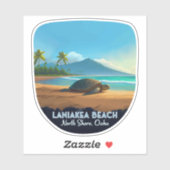 Laniakea Beach Haleiwa Oahu Hawaii Turtle Aufkleber (Blatt)