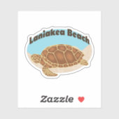 Laniakea Beach Turtle Aufkleber (Blatt)