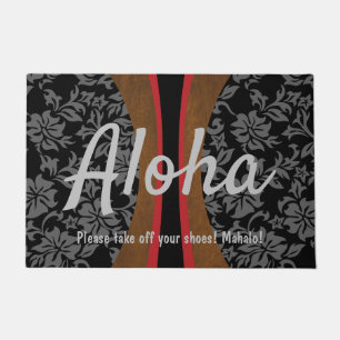 Laniakea Hawaiian Faux Holz-Surfbrett Aloha Fußmatte