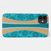 Laniakea Hawaiian Imitate HolzSurfboard Aquamarin Case-Mate iPhone Hülle (Rückseite (Horizontal))