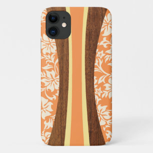 Laniakea Hawaiian Imitats Wood Orange Surfboard Case-Mate iPhone Hülle