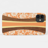 Laniakea Hawaiian Imitats Wood Orange Surfboard Case-Mate iPhone Hülle (Rückseite (Horizontal))