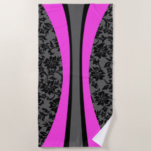 Laniakea Hawaiian Striped Surfboard - Grau Strandtuch